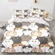 thumbnail image 1 of x1741 Bed SheetsCartoon Animal Cat Duvet Cover Large Print Size Quilt Cover Bedding Set Set 3-Piece Bedding Set (1 Duvet Cover + 2 Pillow Shams) nj1741, 1 of 5