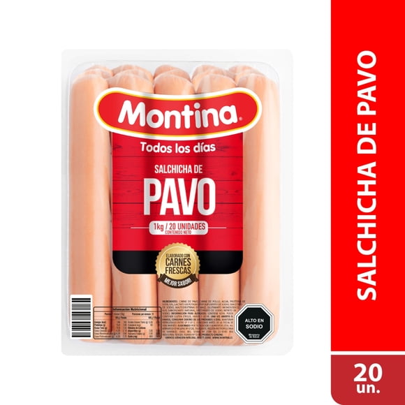 Salchichas de Pavo 20 Un Display, 1 Kg