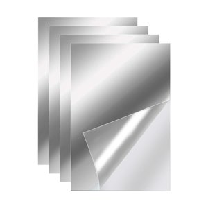 Bothyi - 4 Piezas Pegatinas De Pared Espejo Pared Espejo Azulejos Adhesivos Para Fondo Gimnasio 15 Cm X 25 Cm