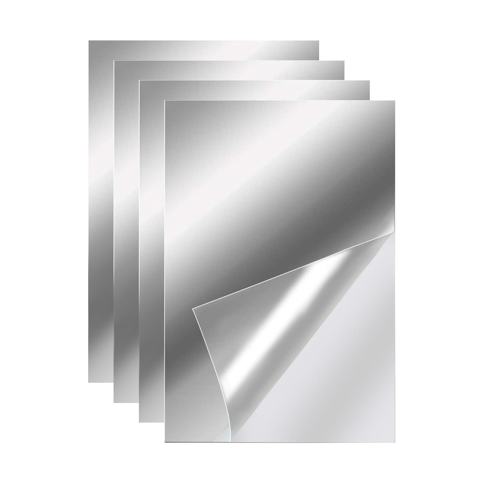 Bothyi - 4 Piezas Pegatinas De Pared Espejo Pared Espejo Azulejos Adhesivos Para Fondo Gimnasio 15 Cm X 25 Cm