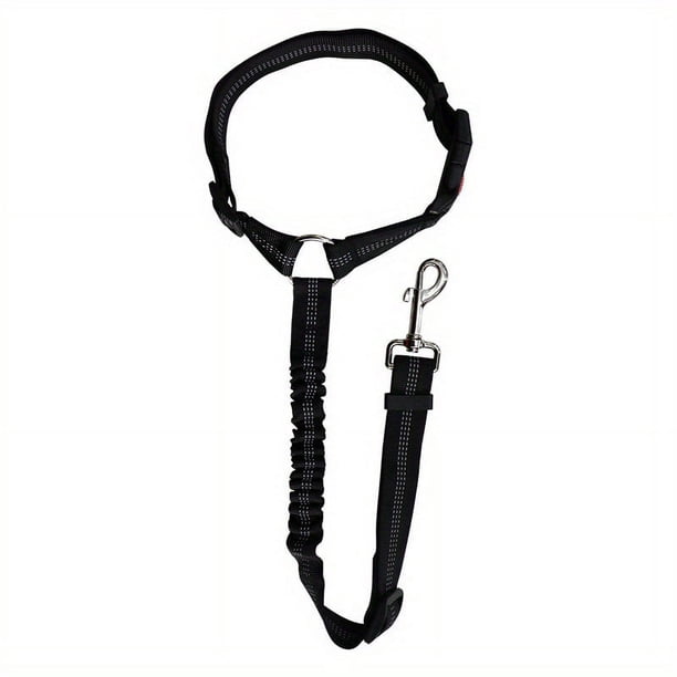 Solid Color 2 In 1 Pet Car Seat Belt Nylon Lead Leash Backseat Safety Belt Adjustable For Dog & Cat