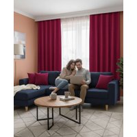 Mylhogar - Juego De Cortinas Blackout Premium Engomadas