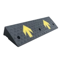 Magideal - Rampa De Bordillo De Goma Portátil, Almohadilla Triangular De Escalada Ligera De Alta Resistencia, Almohadilla De Pendiente De Carretera Para Camiones Estampado 4Cm
