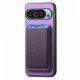 thumbnail image 5 of Funda de Cuero Magnética con Tarjetero para Google Pixel 9 Pro XL Cubierta Delgada Morado, 5 of 5