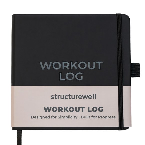 Registro de entrenamiento Structurewell, rastreador de fitness de 16 semanas, 16 cm
