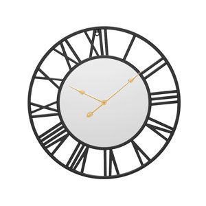 Bothyi - Reloj Colgante Redondo Decoración De Números Grandes Para Restaurantes Cafés Negro