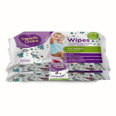 Toallitas Húmedas Papel Higiénico Para Niños, Baby Wipes 40 Un Parent'S Choice