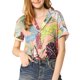 thumbnail image 1 of INSPIRE CHIC Edición Camisas de Mujer Camisetas Hawaianas de Manga Corta Tropical Floral con Botones Abajo L Rosa, 1 of 8