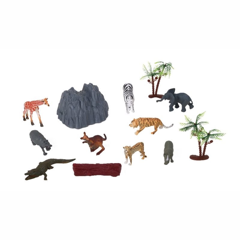 Adventure Force - Figura De Animal Set Safari 13 Pzs