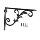 thumbnail image 2 of Soporte De Estante Decorativo De Diseño Antiguo, Soporte De Esquina Negro, Soporte De Hierro Fundido, Estilo C, 2 of 5