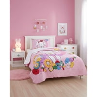 Imac Hogar - Cubrecama Infantil Quilt Sherpa Otoño Invierno Plaza Y Media