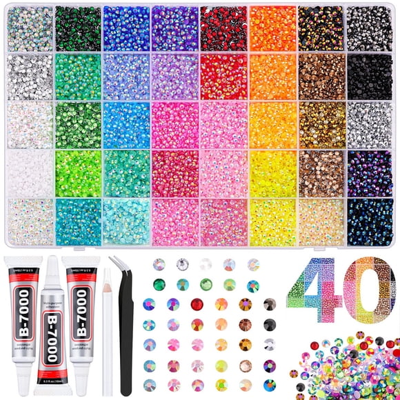 Strass Resina Tinkrstuff 3 mm 50000 pz 40 Colores con B7000