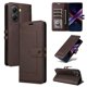 thumbnail image 3 of Premium Wallet Case for Xiaomi Poco X7 Pro 5G with Card Slots & Kickstand, Flip Cover Brown, 3 of 6