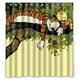 thumbnail image 1 of Cortina de ducha de tigre de Calvin y Hobbes, juego de cortina de baño con ganchos, tamaño 66 x 72 pulgadas, 1 of 3