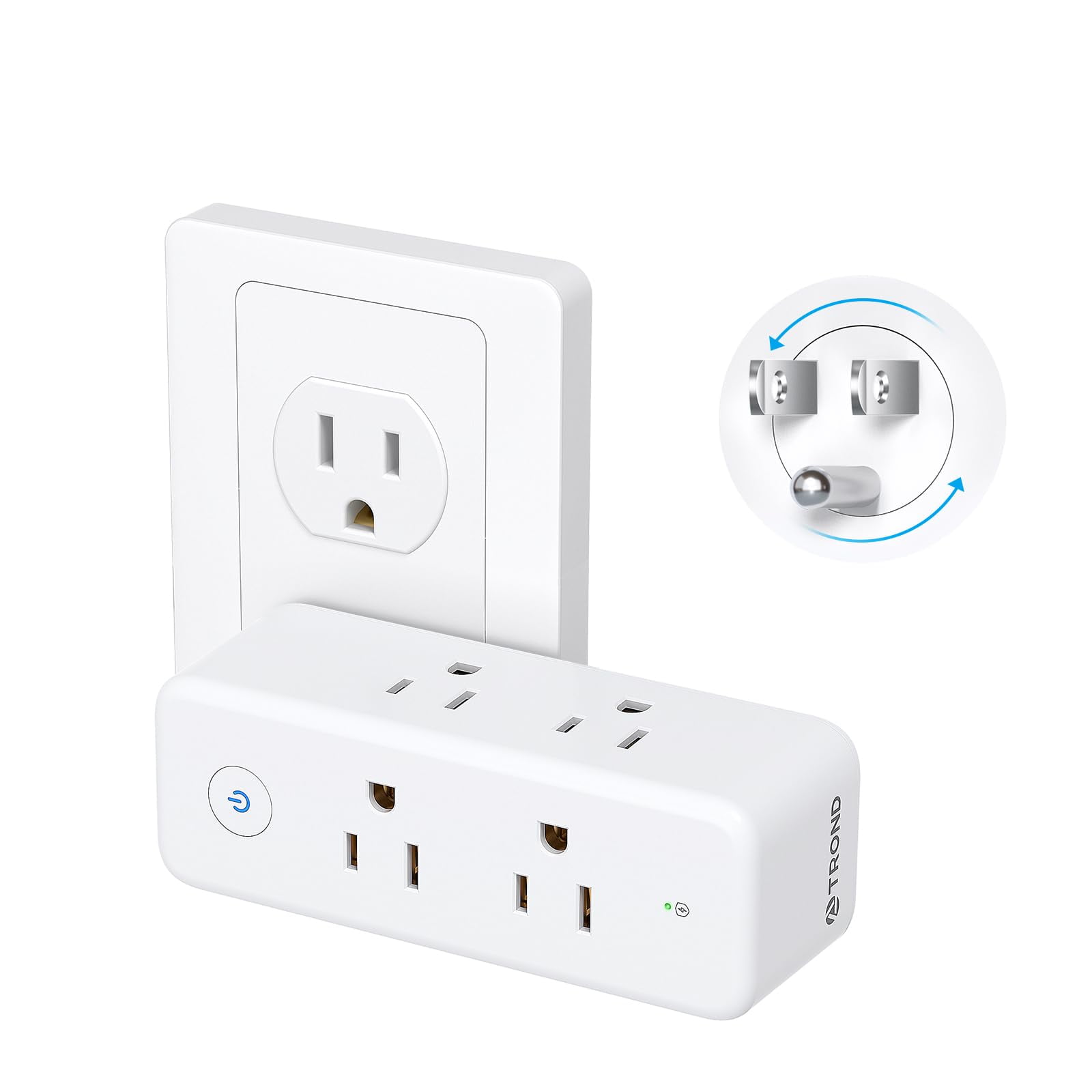 Extensor De Enchufe Y Protector Contra Sobretensiones Trond 6 Ac Outlet 1440j