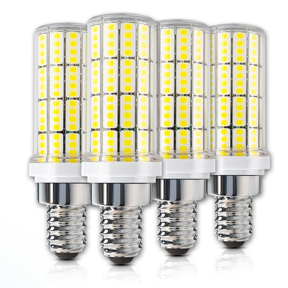 Bombilla LED RIUVAO E12 de 20 W (equivalente a 200 W), 5000 K, 2500 lm, paquete de 4