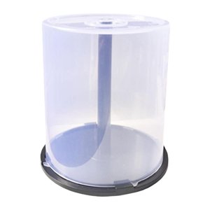 Magideal - Cubo De Almacenamiento De Cd Caja Vacía Para Cd Y Dvd Estuche Para Discos Estuche Para Álbumes Con Base Negra Estuche Para Cd Para Sala De Estar Mesa