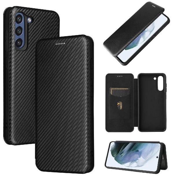 Funda Flip para FOXDOCK Samsung Galaxy S21 FE - Funda magnética de negocios, funda protectora delgada