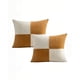 thumbnail image 1 of Juego De 2 Fundas De Cojin 45cmx45cm Chenille Rombo Color Mostaza, 1 of 4