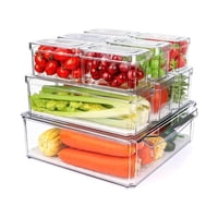 Importclick - Set 7 Contenedores Organizadores Refrigerador Con Tapa