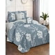 thumbnail image 4 of Quilt De Verano King Diseño Flores Gris, 4 of 4