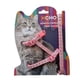 thumbnail image 1 of Arnes Pechera Gatos de nailon ajustable + correa Rosa, 1 of 4