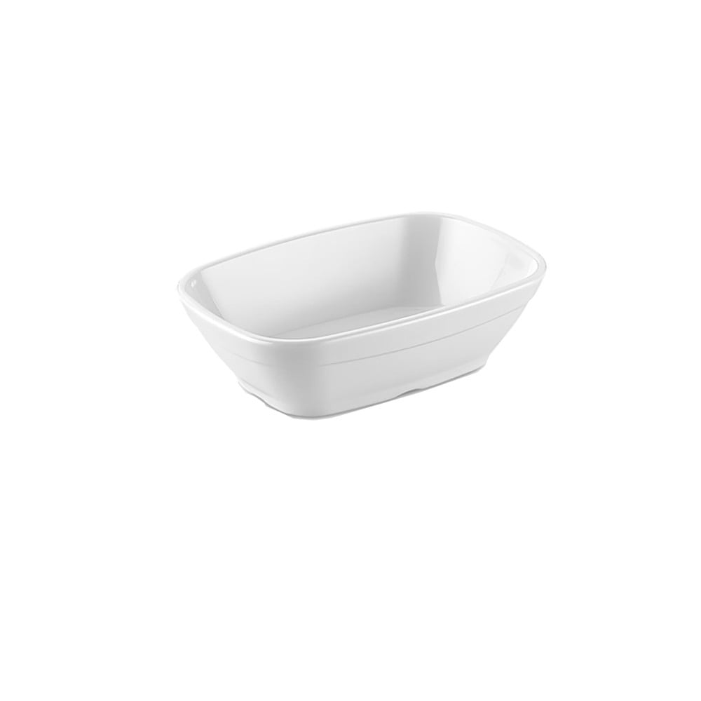 Imahe - Set De 4 Plato Rectangular Pc Blanco