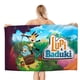 thumbnail image 1 of Lupi y Baduki Toalla de playa de secado rápido con diseño temático, regalo para mujeres y niñas, ideal para cumpleaños, fans, amantes de la música, uso en la playa o al aire libre, 78 × 150 cm, 1 of 6