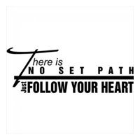 Rienda Libre Graphics - Decomural Follow Your Heart Inspirational Ws-15106