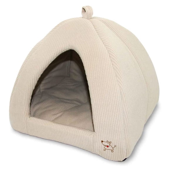 Cama blanda para perros y gatos para mascotas Best Pet Supplies, color beige