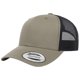 thumbnail image 1 of Gorra Yupoong YP Classics Retro Trucker Oliva Negro Talla Única, 1 of 2