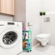 thumbnail image 2 of Carrito de almacenamiento Simple Houseware de 3 niveles, delgado y estrecho, turquesa, 2 of 9