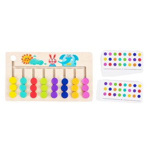 Magideal - Rompecabezas De Madera Con Forma De Color Deslizante, Divertido Juguete Montessori, Clasificación De Colores, Educación Temprana, Juguetes Stem Para , 8 Colores