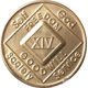 thumbnail image 1 of Medallón Oficial de Narcóticos Anónimos por 14 Años, 1 of 4