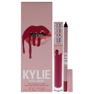 Kylie Cosmetics - Kit De Labios Mate - 102 Extraordinario De Para Mujeres - 2 Barras De Labios Líquidas Mate De 0,10 Oz Y Delineador De Labios De 0,039 Oz