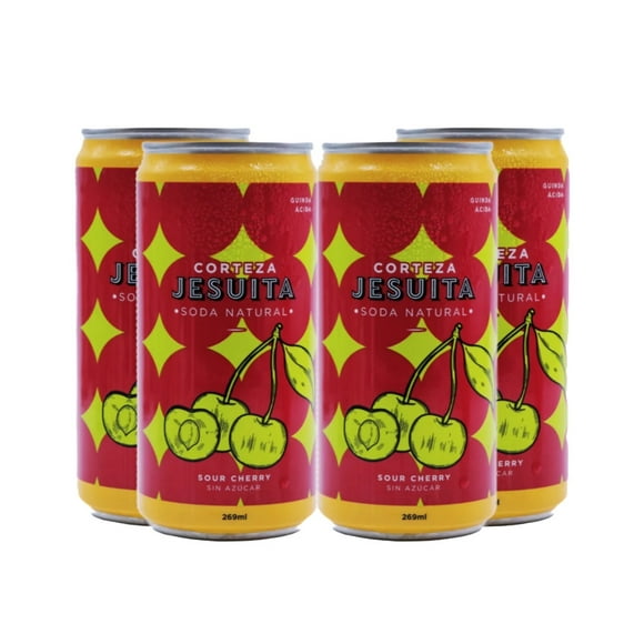 Soda Natural Sour Cherry X4