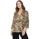 thumbnail image 1 of Blusa Mujer Cuello Camisero M/L Print Café Corona, 1 of 5