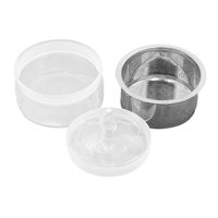 Magideal - Kits De Reparación De Relojes Taza De Aceite De Reloj Con Red De Acero Inoxidable Tarro De Lavado De Aceite De Reloj Multifunción Fácil De Transportar