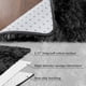 thumbnail image 3 of Alfombra CAROMIO 61x183cm Pasillo de Peluche Negro y Gris, 3 of 7
