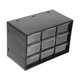 thumbnail image 2 of Caja De Almacenamiento De Escritorio Con 9 Cajones Transparentes Para Piezas Peque?as, Escala 1:64, Para Coche, Color Negro, 2 of 5