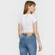thumbnail image 2 of Polera Mujer Rib Cuello V Roulette Blanco Corona, 2 of 5