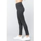 thumbnail image 4 of Saronite Pantalones Básicos de Punto de Cintura Alta y Largo Completo, Gris Carbón (para Mujer), 4 of 4