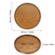 thumbnail image 2 of Uxcell 11" Bandeja Redonda de Madera para Servir, Placa Decorativa para Hogar y Cocina, Vela, Marrón, 2 of 7