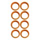 thumbnail image 5 of 8 Piezas De Fundas Para Ruedas De Equipaje De 2,05 Pulgadas De Diámetro, Suave Y Elástica, Antiara?azos, Color Naranja, 5 of 5