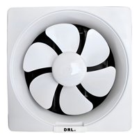 Extractor De Aire 10 Pulgadas Drl Cuadrado Baño Cocina Sec Blanco