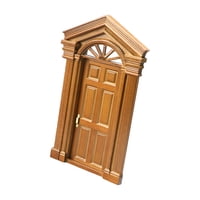 Bothyi - Mini Puerta De Villa, Modelo De Madera, Regalos De Cumpleaños Para 1/12, Suministros, Piezas De Muñecas Bjd
