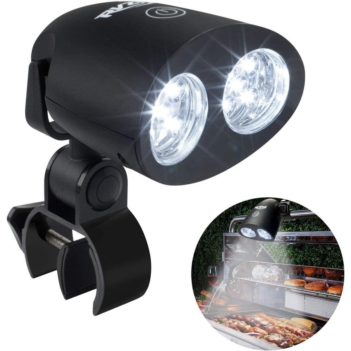 Luz Parrilla Rvzhi 10 Leds 100lm Abrazadera Ajustable Bbq