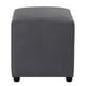 thumbnail image 1 of Pouf Cali 1c Felpa 30 Gris, 1 of 5