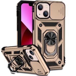 Estuche Gangxun Para Iphone 13 , Soporte Giratorio 360°, Estilo Mecánico Y Magnético