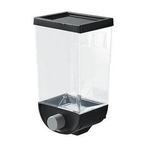 Importclick - Contenedor Organizador Pared Cereales Azúcar Especies 1 Litro. Negro